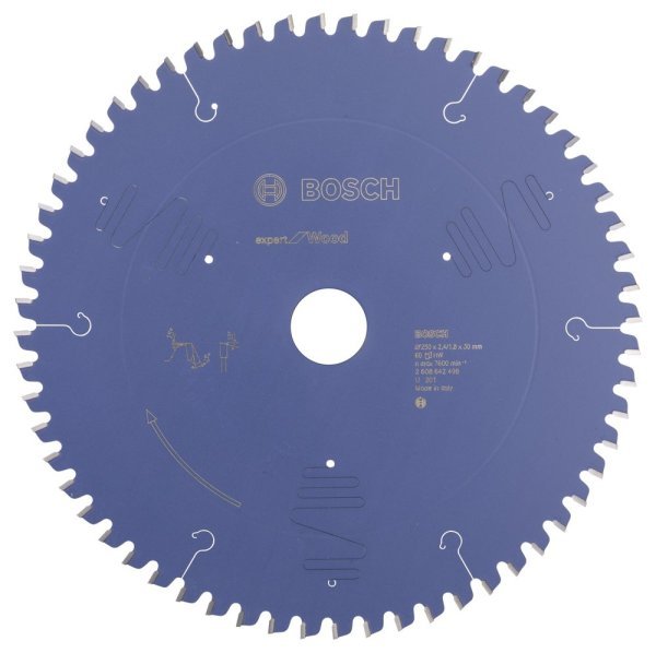 Bosch - Expert Serisi Ahşap için Daire Testere Bıçağı 250*30 mm 60 Diş 2608642498