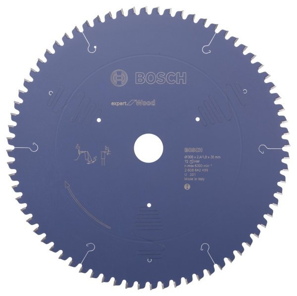 Bosch - Expert Serisi Ahşap için Daire Testere Bıçağı 300*30 mm 72 Diş 2608642499