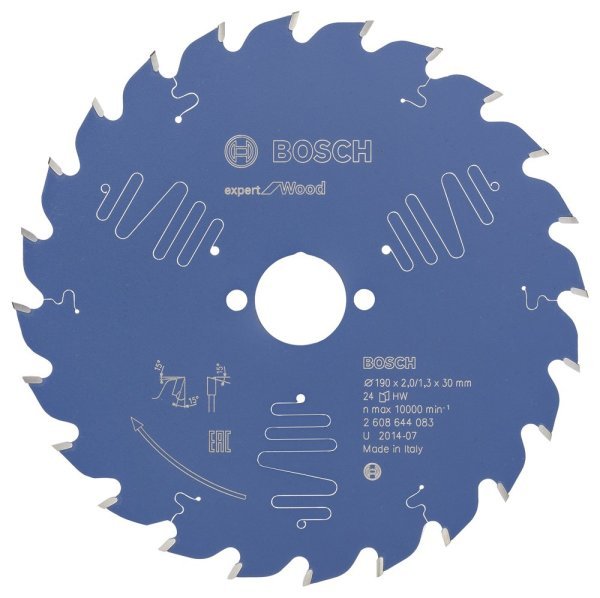 Bosch - Expert Serisi Ahşap için Daire Testere Bıçağı 190*30 mm 24 Diş 2608644083
