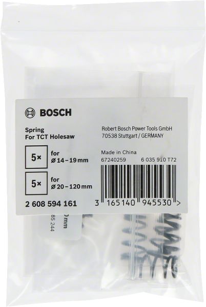 Bosch - Endurance Serisi Ağır Metaller için TCT Delik Açma Testeresi (Panç) Dışarı Atma Yayı 2608594161