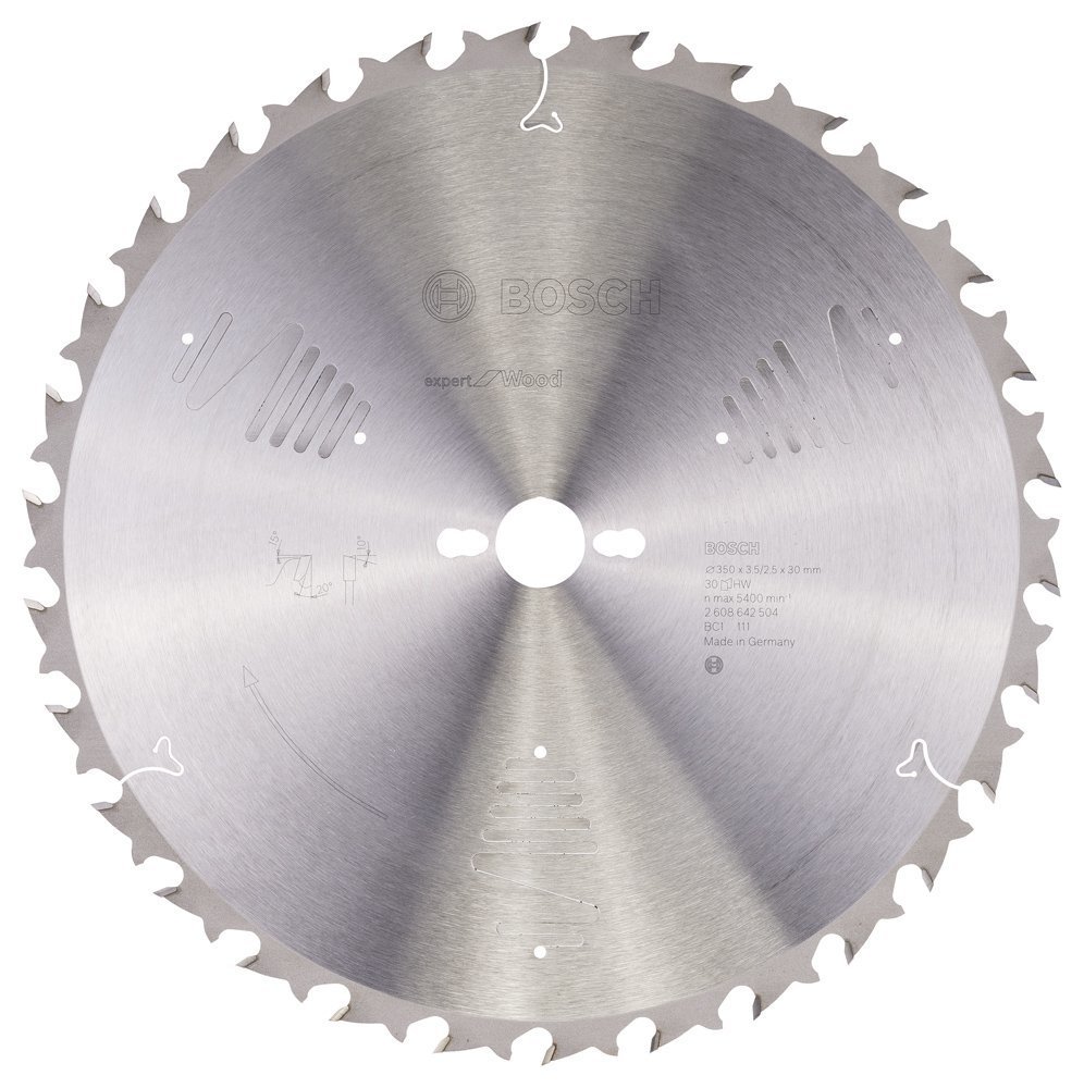 Bosch - Expert Serisi Ahşap için Daire Testere Bıçağı 350*30 mm 30 Diş 2608642504