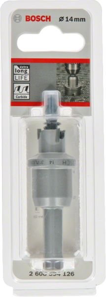 Bosch - Endurance Serisi Ağır Metaller için TCT Delik Açma Testeresi (Panç) 14 mm 2608594126