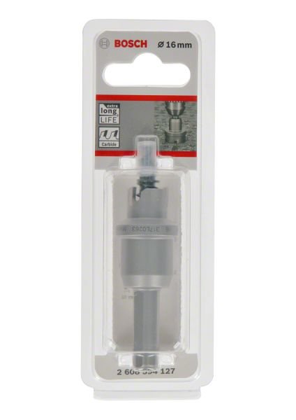 Bosch - Endurance Serisi Ağır Metaller için TCT Delik Açma Testeresi (Panç) 16 mm 2608594127