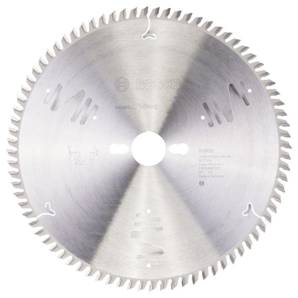 Bosch - Expert Serisi Ahşap için Daire Testere Bıçağı 250*30 mm 80 Diş 2608642507