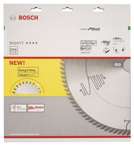 Bosch - Expert Serisi Ahşap için Daire Testere Bıçağı 300*30 mm 60 Diş 2608642509
