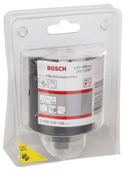 Bosch - Speed Serisi Çoklu Malzeme için Delik Açma Testeresi (Panç) 67 mm 2608580746