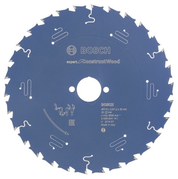 Bosch - Expert Serisi İnşaat Ahşabı için Daire Testere Bıçağı 210*30 mm 30 Diş 2608644141