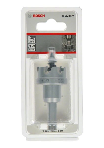 Bosch - Endurance Serisi Ağır Metaller için TCT Delik Açma Testeresi (Panç) 32 mm 2608594140
