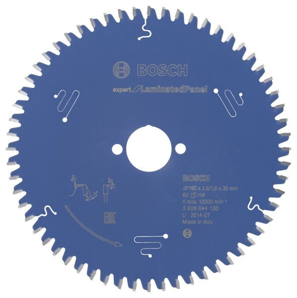 Bosch - Expert Serisi Lamine Panel için Daire Testere Bıçağı 190*30 mm 60 Diş 2608644130