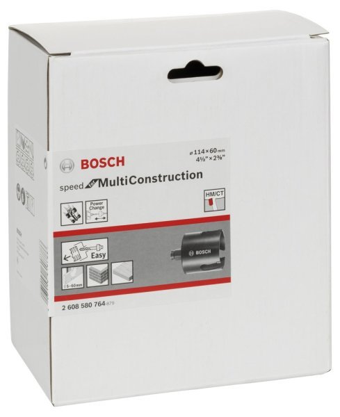 Bosch - Speed Serisi Çoklu Malzeme için Delik Açma Testeresi (Panç) 114 mm 2608580764
