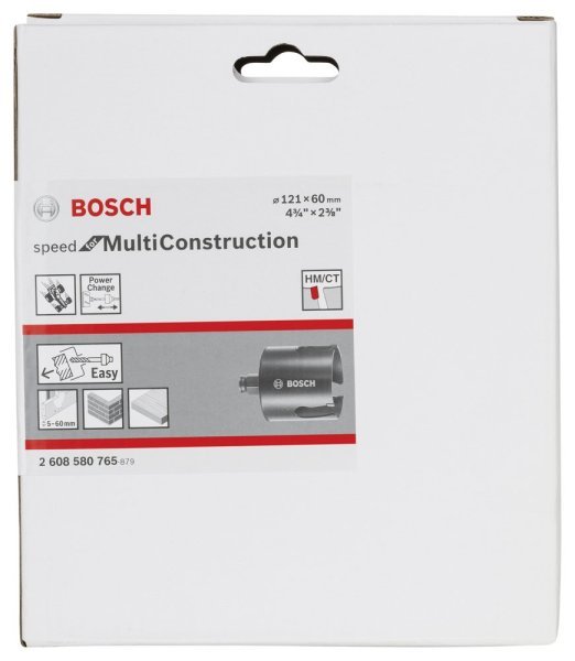 Bosch - Speed Serisi Çoklu Malzeme için Delik Açma Testeresi (Panç) 121 mm 2608580765
