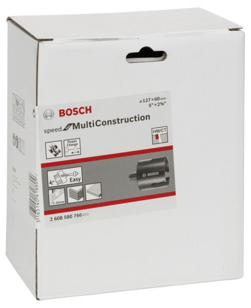 Bosch - Speed Serisi Çoklu Malzeme için Delik Açma Testeresi (Panç) 127 mm 2608580766