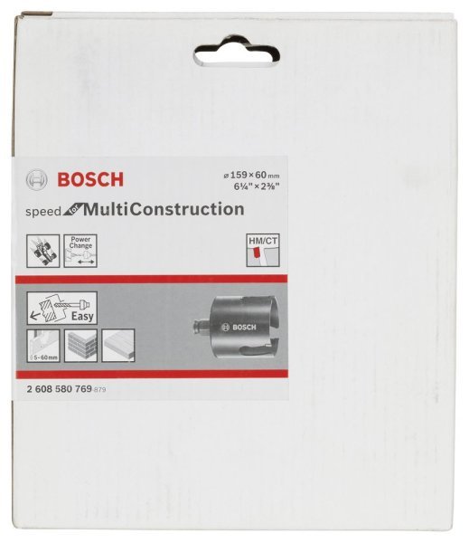 Bosch - Speed Serisi Çoklu Malzeme için Delik Açma Testeresi (Panç) 159 mm 2608580769