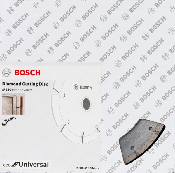 Bosch - Ekonomik Seri 9+1 Genel Yapı Malzemeleri İçin Elmas Kesme Diski 230 mm 2608615044