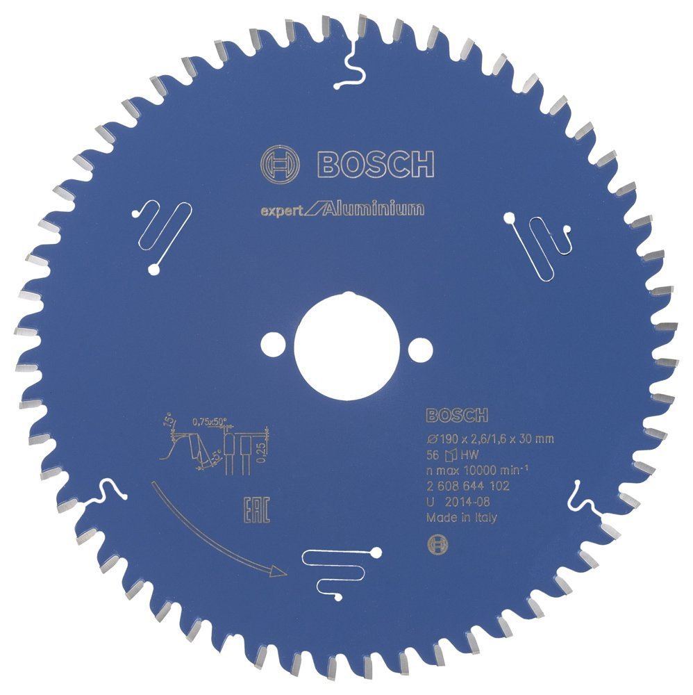 Bosch - Expert Serisi Alüminyum için Daire Testere Bıçağı 190*30 mm 56 Diş 2608644102
