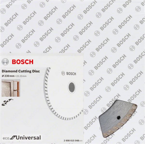 Bosch - Ekonomik Seri 9+1 Genel Yapı Malzemeleri İçin Elmas Kesme Diski 230 mm Turbo 2608615048