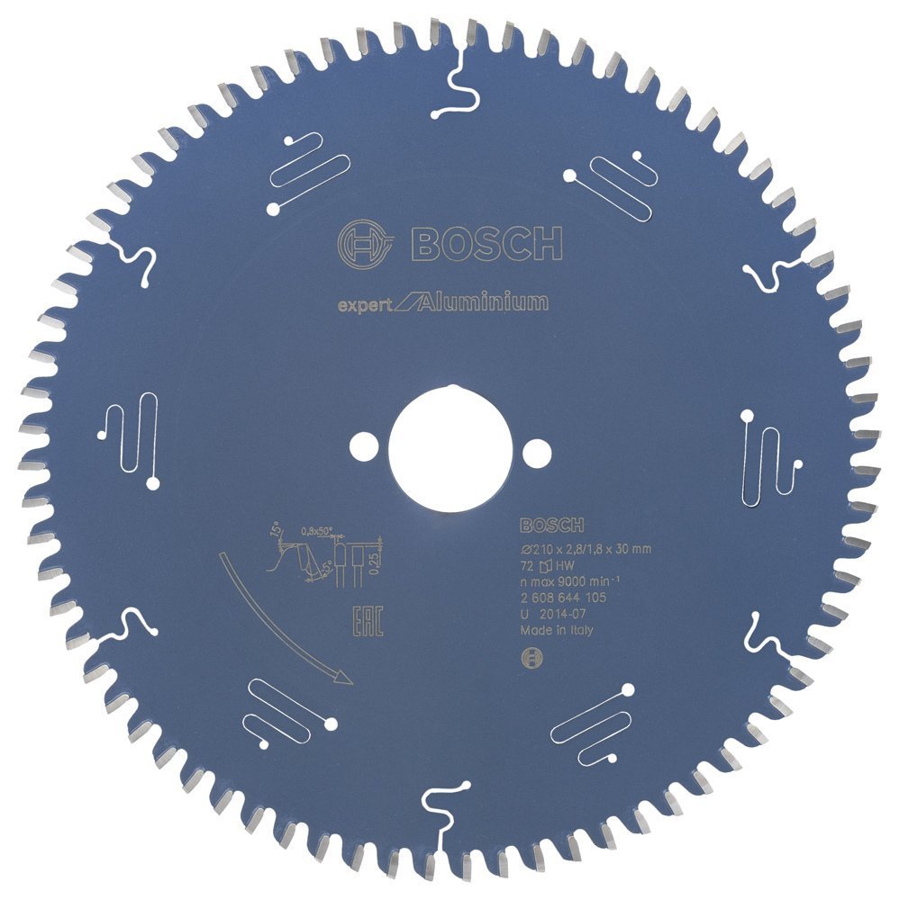 Bosch - Expert Serisi Alüminyum için Daire Testere Bıçağı 210*30 mm 72 Diş 2608644105