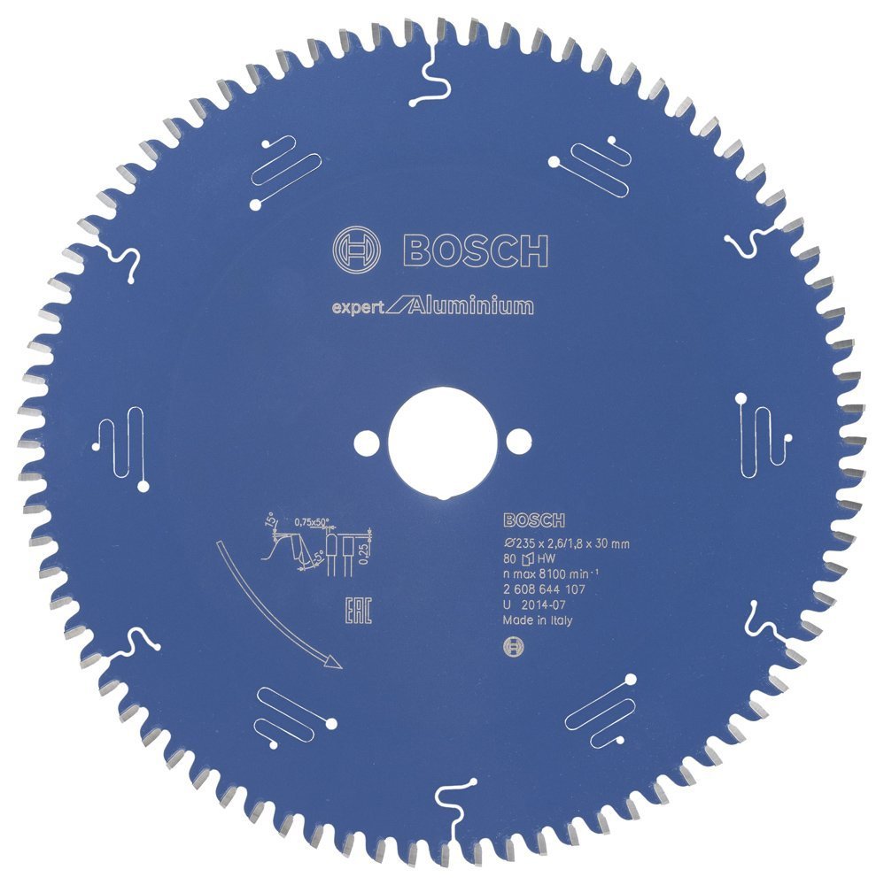 Bosch - Expert Serisi Alüminyum için Daire Testere Bıçağı 235*30 mm 80 Diş 2608644107