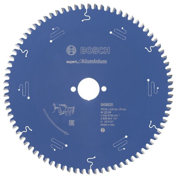 Bosch - Expert Serisi Alüminyum için Daire Testere Bıçağı 235*30 mm 80 Diş 2608644107