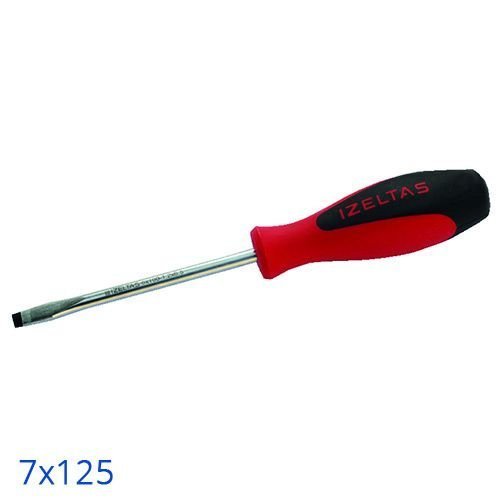 İzeltaş Ergonomik Düz Tornavida 7X125