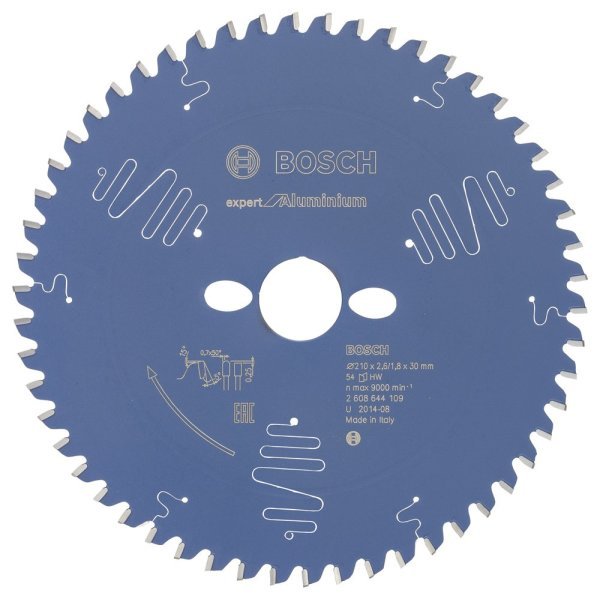 Bosch - Expert Serisi Alüminyum için Daire Testere Bıçağı 210*30 mm 54 Diş 2608644109