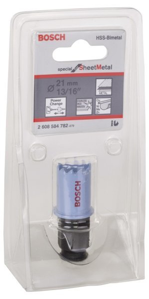Bosch - Special Serisi Metal Ve Inox Malzemeler için Delik Açma Testeresi (Panç) 21 mm 2608584782
