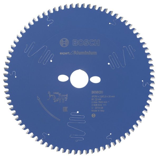Bosch - Expert Serisi Alüminyum için Daire Testere Bıçağı 250*30 mm 80 Diş 2608644111