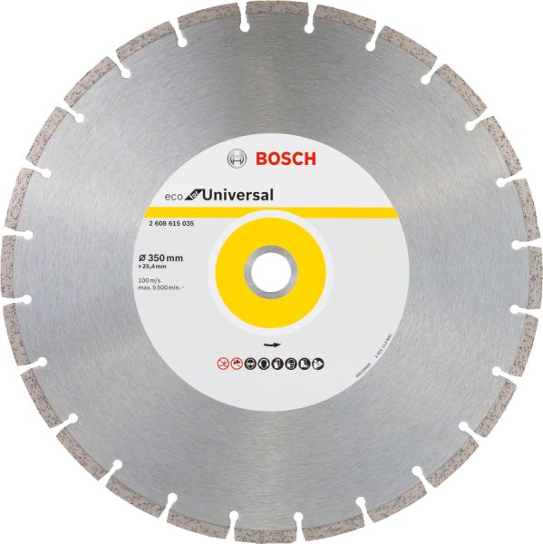 Bosch - Ekonomik Seri Genel Yapı Malzemeleri İçin Elmas Kesme Diski 350 mm 2608615035
