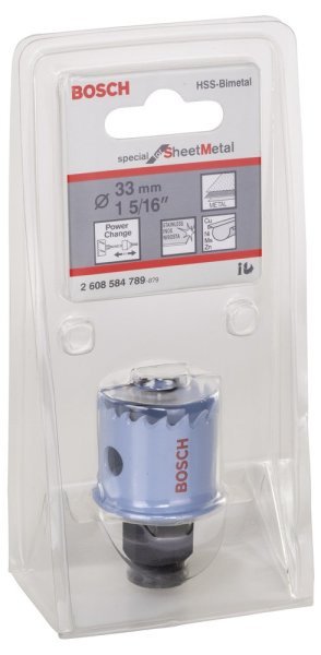Bosch - Special Serisi Metal Ve Inox Malzemeler için Delik Açma Testeresi (Panç) 33 mm 2608584789