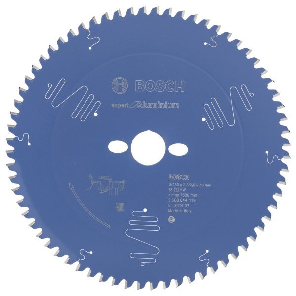 Bosch - Expert Serisi Alüminyum için Daire Testere Bıçağı 250*30 mm 68 Diş 2608644119