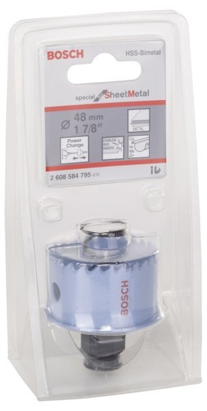 Bosch - Special Serisi Metal Ve Inox Malzemeler için Delik Açma Testeresi (Panç) 48 mm 2608584795