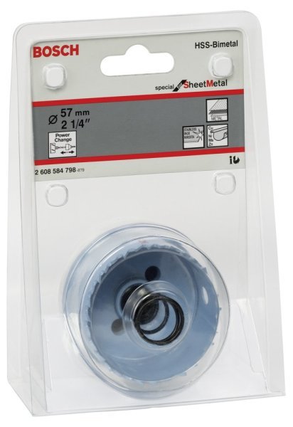 Bosch - Special Serisi Metal Ve Inox Malzemeler için Delik Açma Testeresi (Panç) 57 mm 2608584798