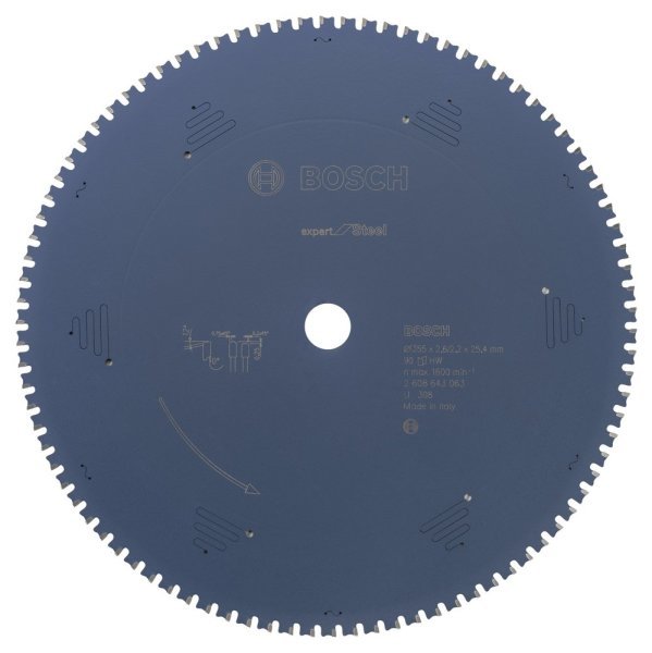 Bosch - Expert Serisi Metal için Daire Testere Bıçağı 355*25,40 mm 90 Diş 2608643063