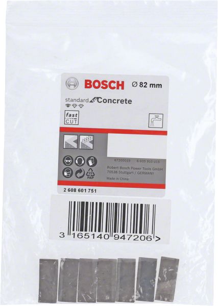 Bosch - Standard Seri Sulu Elmas Karot Ucu Segmanı 82mm 1 1 4'' 7'li 2608601751