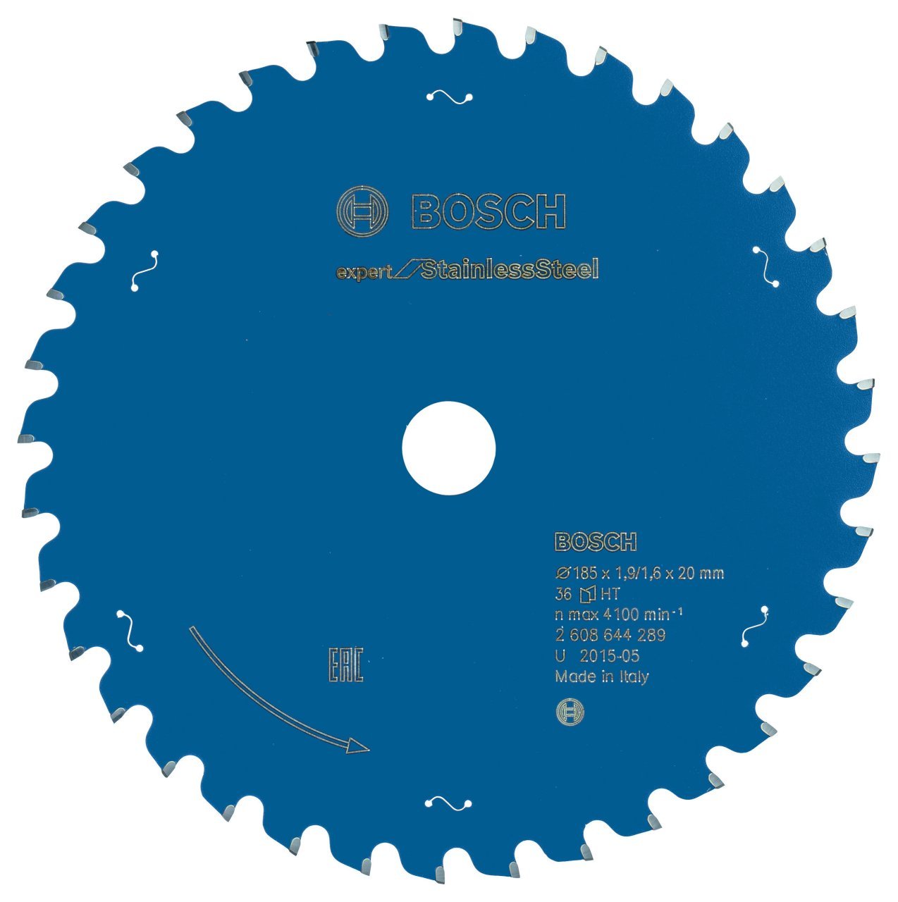 Bosch - Expert Serisi Paslanmaz Çelik için Daire Testere Bıçağı 185*20 mm 36 Diş 2608644289