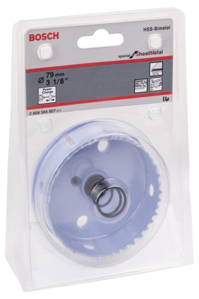Bosch - Special Serisi Metal Ve Inox Malzemeler için Delik Açma Testeresi (Panç) 79 mm 2608584807