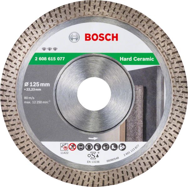 Bosch - Best Serisi Sert Seramikler İçin Elmas Kesme Diski 125 mm 2608615077
