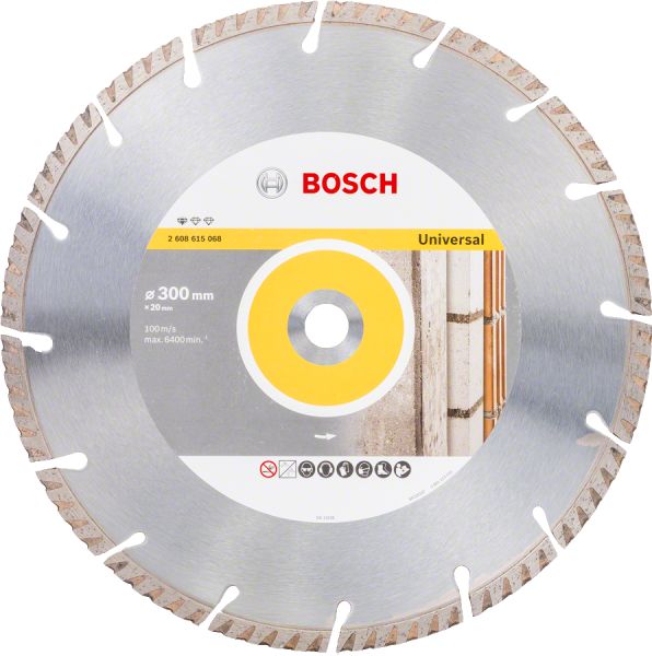 Bosch - Standard Seri Genel Yapı Malzemeleri ve Metal İçin Elmas Kesme Diski 300*20 mm 2608615068