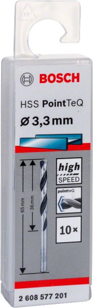 Bosch - HSS-PointeQ Metal Matkap Ucu 3,3 mm 10'lu 2608577201