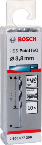 Bosch - HSS-PointeQ Metal Matkap Ucu 3,8 mm 10'lu 2608577206
