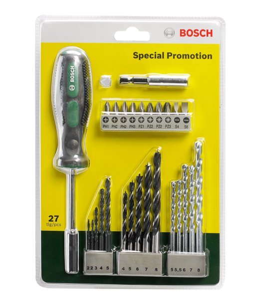 Bosch - 27 Parça Tornavidalı Vidalama ve Matkap Ucu Seti 2607017201