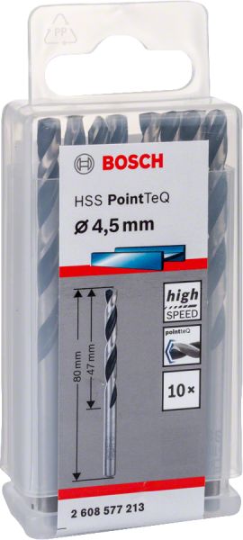 Bosch - HSS-PointeQ Metal Matkap Ucu 4,5 mm 10'lu 2608577213