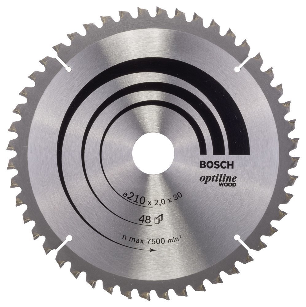 Bosch - Optiline Serisi Ahşap için Daire Testere Bıçağı 210*30 mm 48 Diş 2608640430