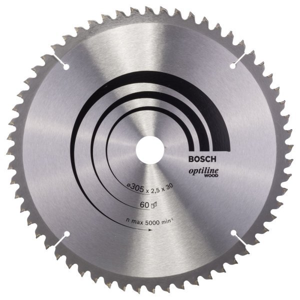 Bosch - Optiline Serisi Ahşap için Daire Testere Bıçağı 305*30 mm 60 Diş 2608640441