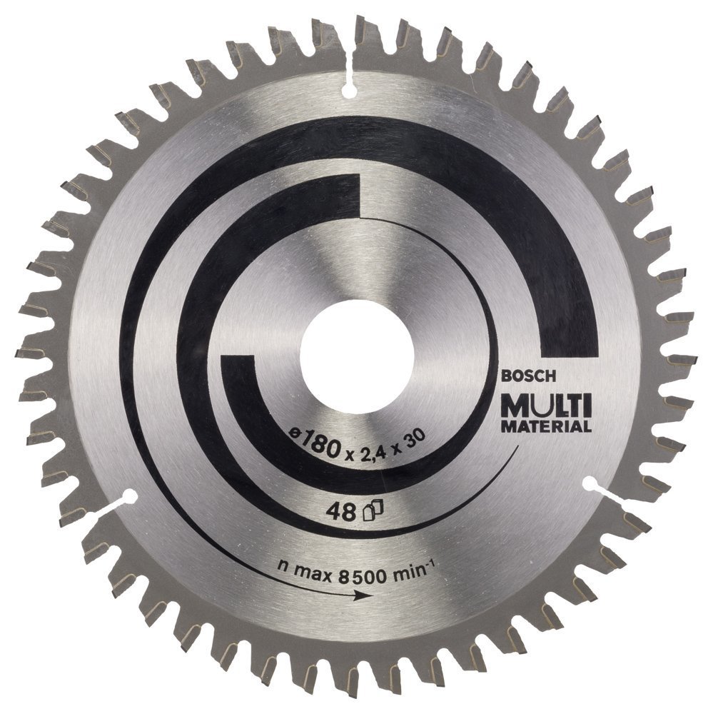 Bosch - Standard for Serisi Çoklu Malzeme için Daire Testere Bıçağı 180*30 20 mm 48 Diş 2608640507