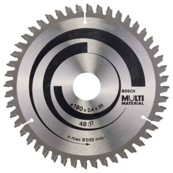 Bosch - Standard for Serisi Çoklu Malzeme için Daire Testere Bıçağı 180*30 20 mm 48 Diş 2608640507