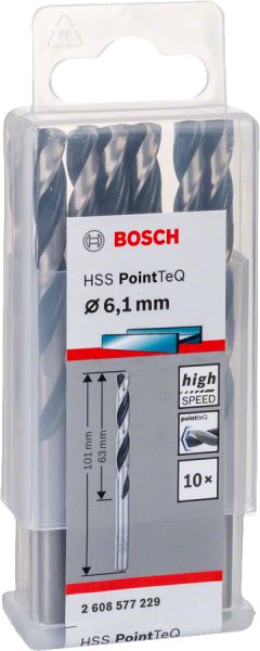 Bosch - HSS-PointeQ Metal Matkap Ucu 6,1 mm 10'lu 2608577229