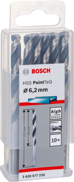 Bosch - HSS-PointeQ Metal Matkap Ucu 6,2 mm 10'lu 2608577230