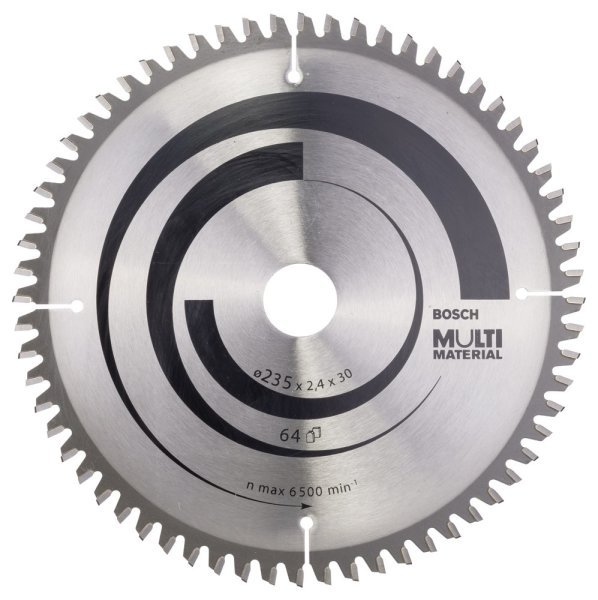Bosch - Standard for Serisi Çoklu Malzeme için Daire Testere Bıçağı 235*30 25 mm 64 Diş 2608640514