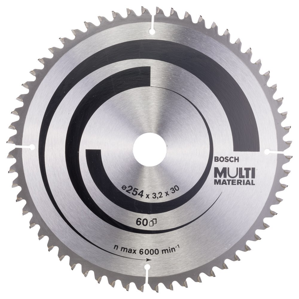Bosch - Standard for Serisi Çoklu Malzeme için Daire Testere Bıçağı 254*30 mm 60 Diş 2608640449